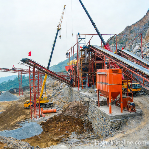 Линия по производству песка и заполнителей производительностью 1000 тонн в час